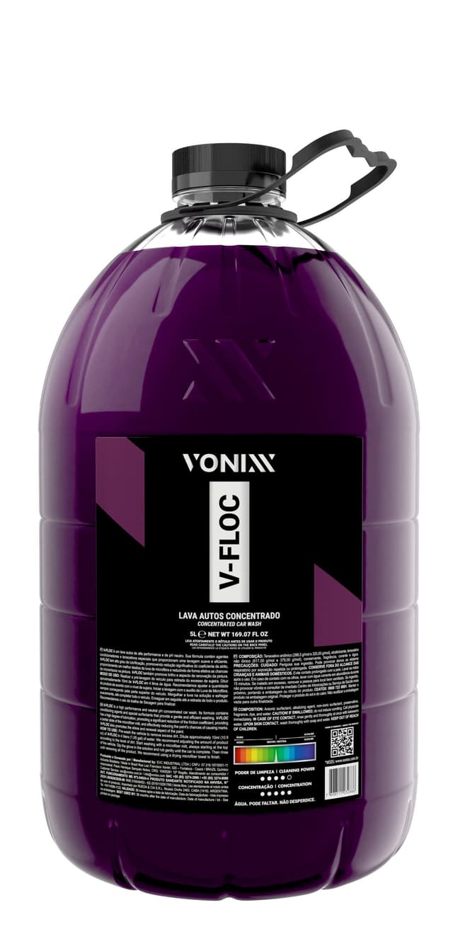 Produto V-FLOC 5L da marca VONIXX disponível na APARBS em Porteirinha MG