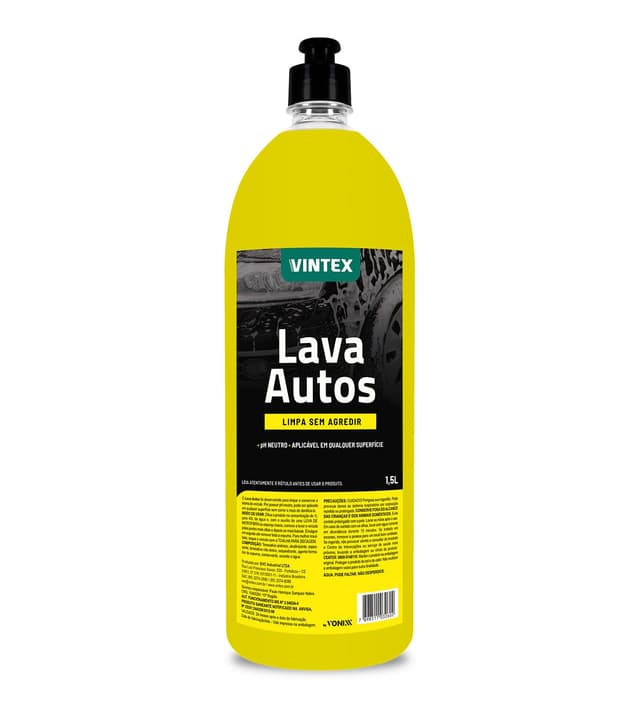 Produto LAVA AUTOS 1,5L da marca VINTEX disponível na APARBS em Porteirinha MG