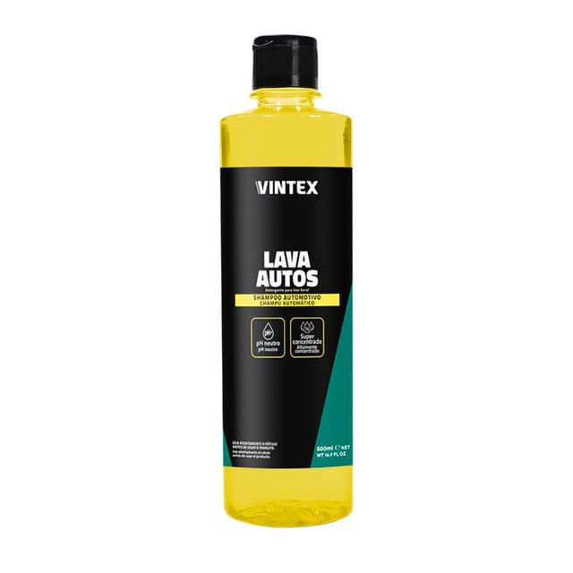 Produto LAVA AUTOS 500ML da marca VINTEX disponível na APARBS em Porteirinha MG